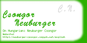 csongor neuburger business card